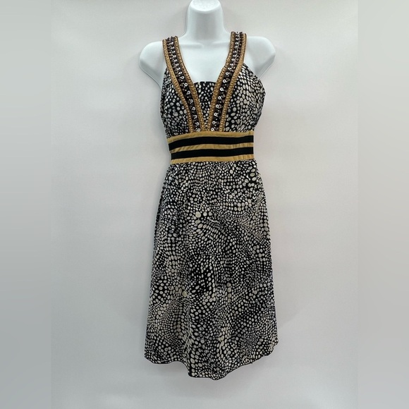 Kenar Tribal Print Beaded Dress – Size 4 - Picture 4 of 6